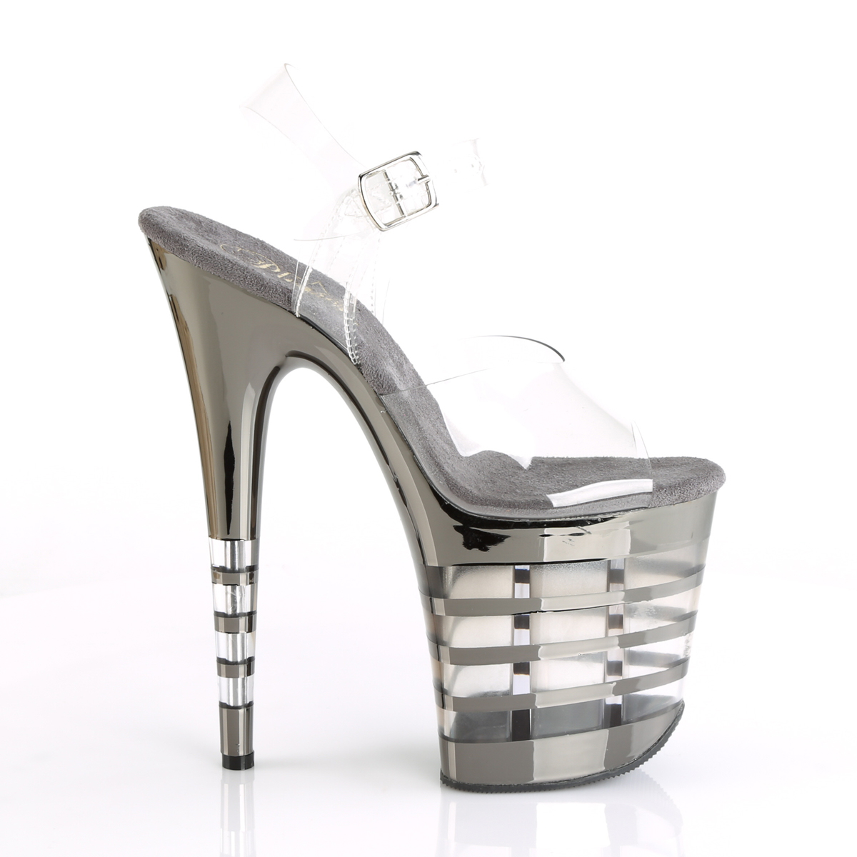 Pleaser Flamingo-808CHLN C/PWCH - Clear High-Platform Sandals