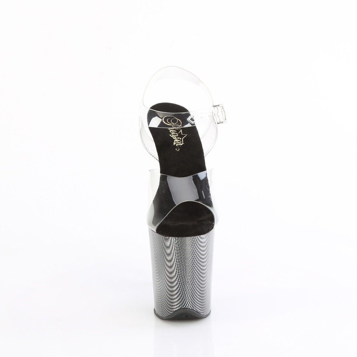 Pleaser Flamingo-808HCP C/BHG - Clear High-Platform Sandals