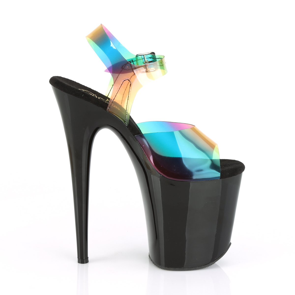 Pleaser Flamingo-808RB RBOWPVC/B - Multicolour High-Platform Sandals