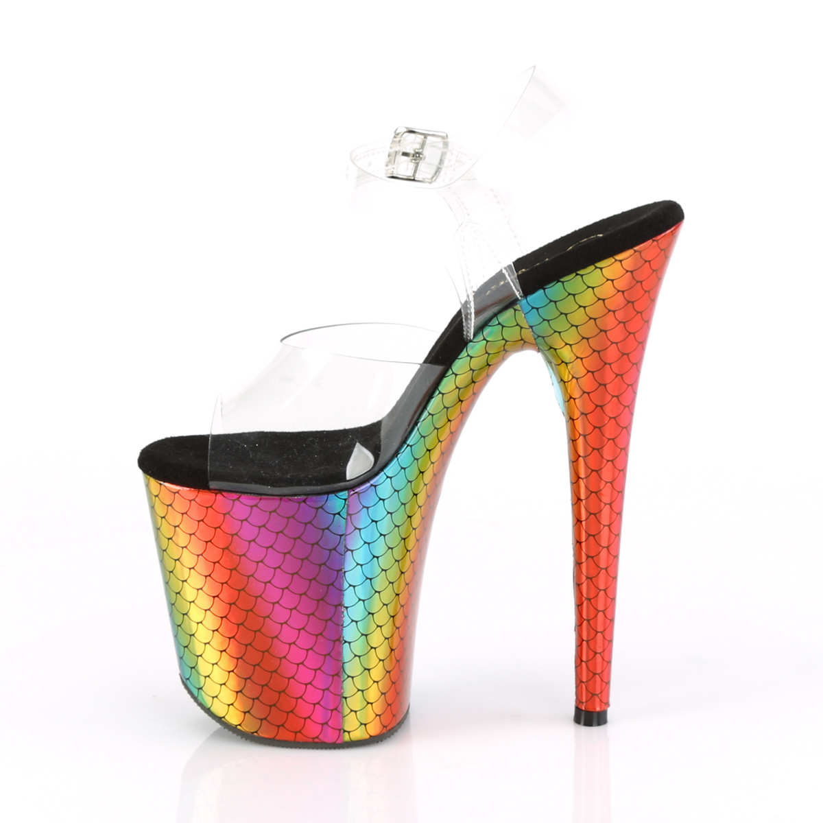 Pleaser Flamingo-808WR C/MMRBOWHG - Clear High-Platform Sandals