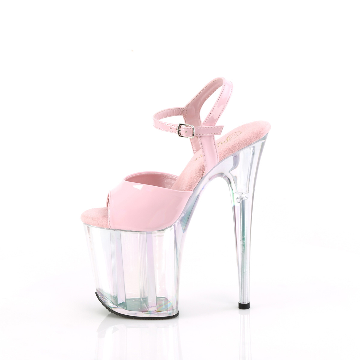 Pleaser Flamingo-809HT BPHG/HG - Shiny Pink High-Platform Sandals
