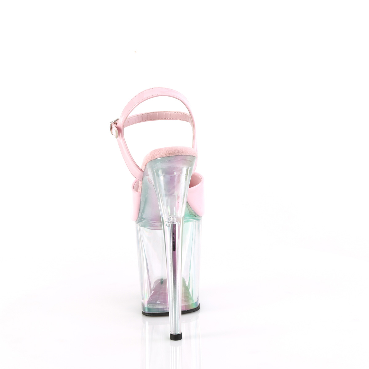 Pleaser Flamingo-809HT BPHG/HG - Shiny Pink High-Platform Sandals