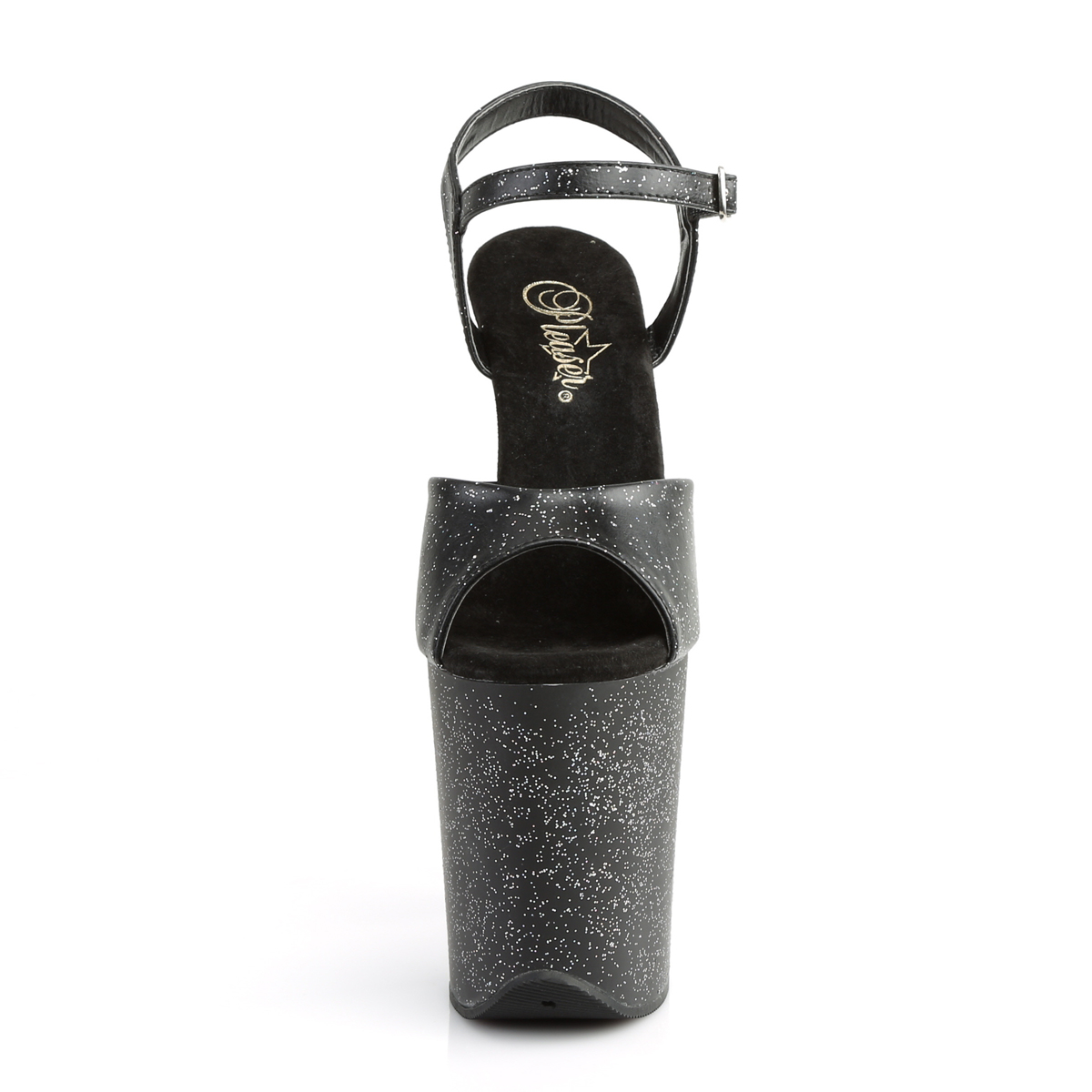 Pleaser Flamingo-809MMG BPU/M - Black High-Platform Sandals