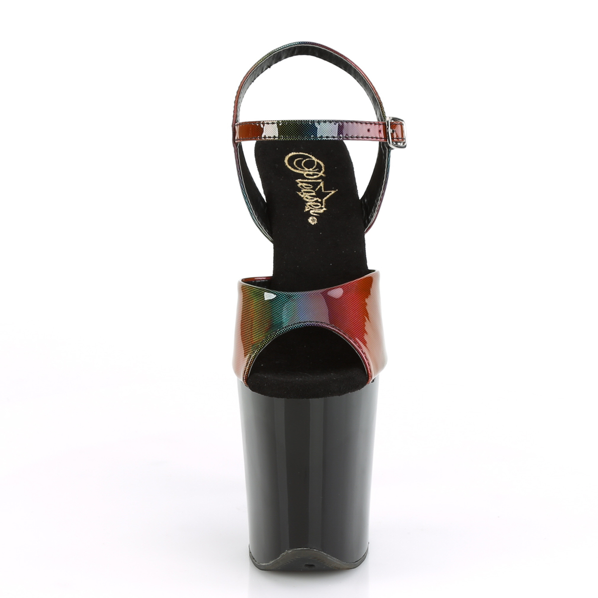 Pleaser Flamingo-809RBDT RBOWHG/B - Multicolour High-Platform Sandals