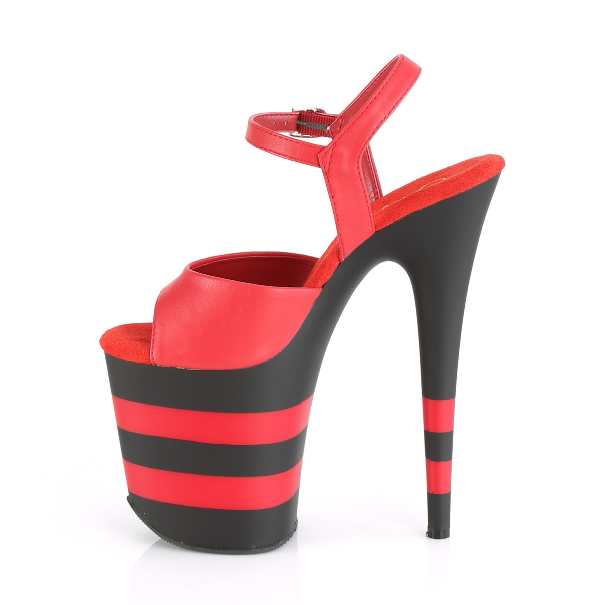 Pleaser Flamingo-809SR RPU/B-R - Red High-Platform Sandals