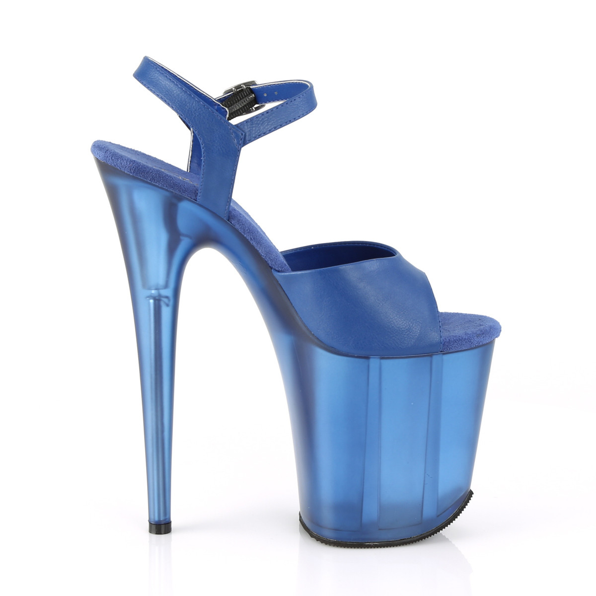 Pleaser Flamingo-809T BLUPU/M - Blue High-Platform Sandals