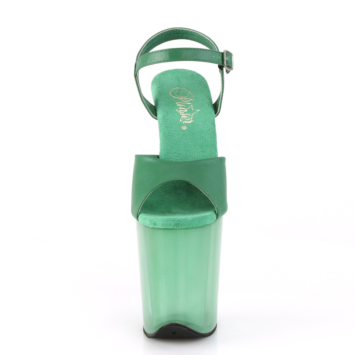 Pleaser Flamingo-809T GRNPU/M - Green High-Platform Sandals