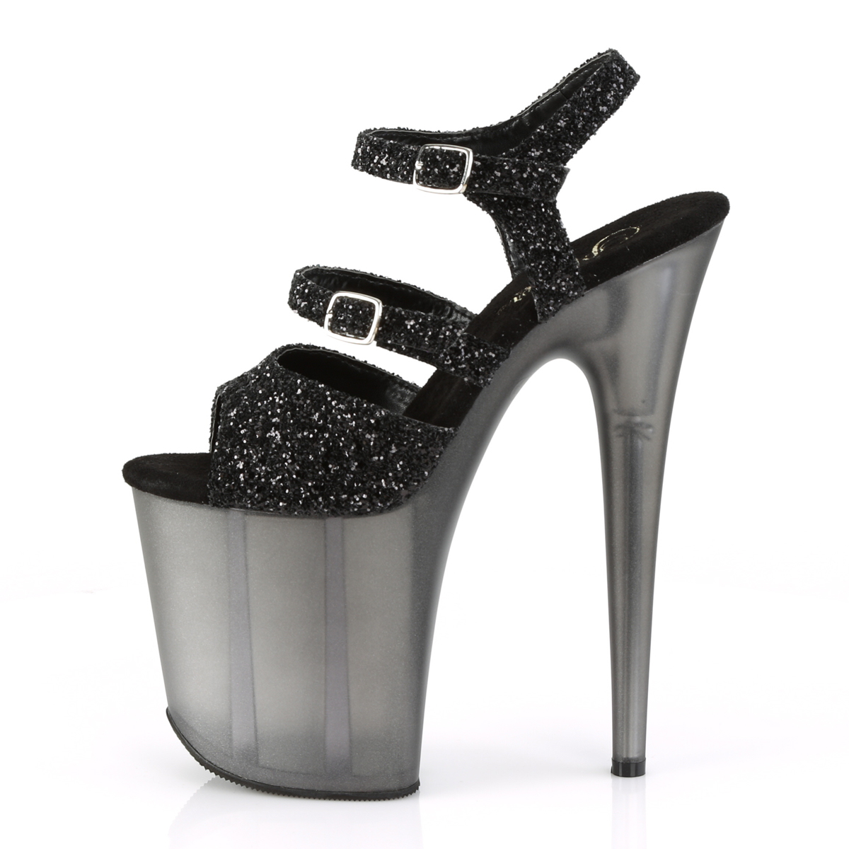 Pleaser Flamingo-874 BG/M - Black High-Platform Sandals