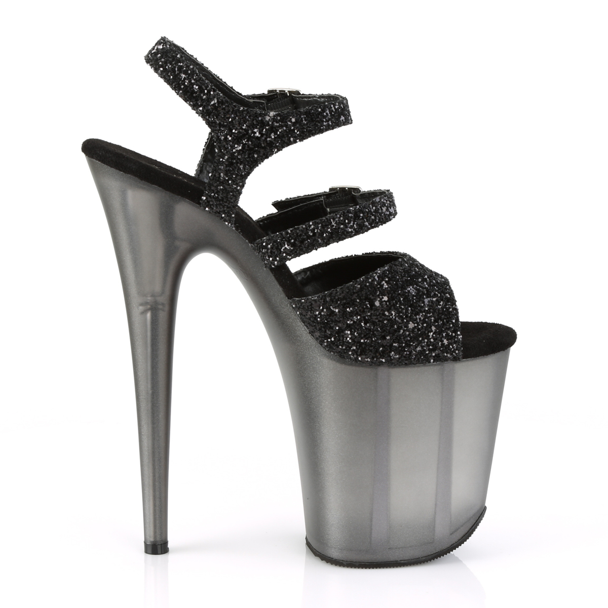 Pleaser Flamingo-874 BG/M - Black High-Platform Sandals