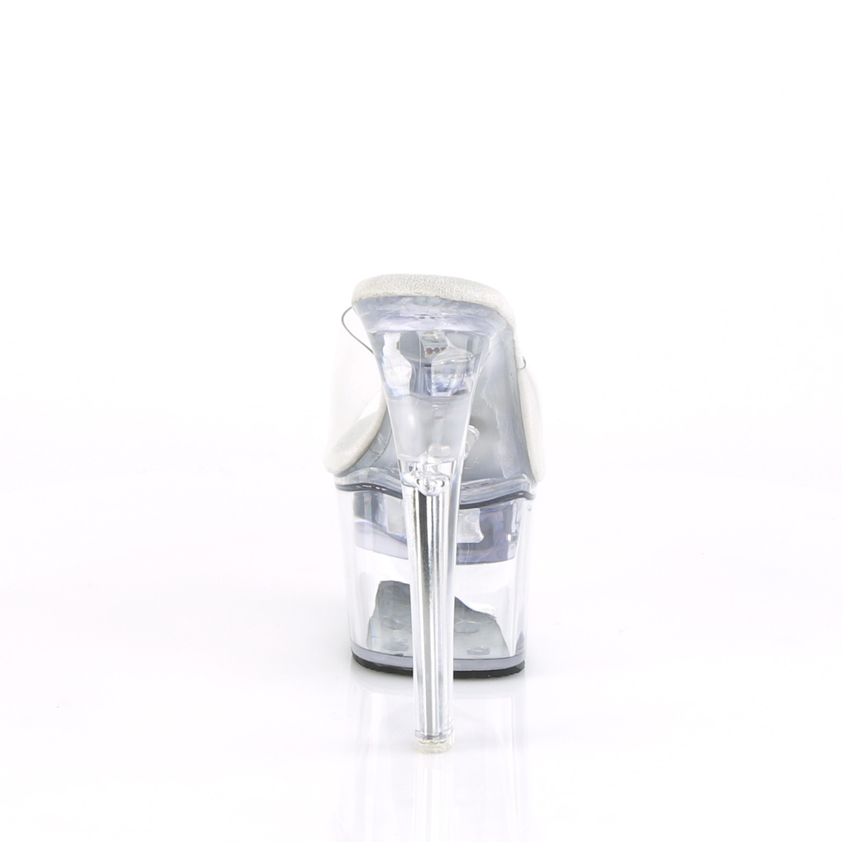 Pleaser Flashdance-701 C/M - Clear Illuminating High-Platform Sandals