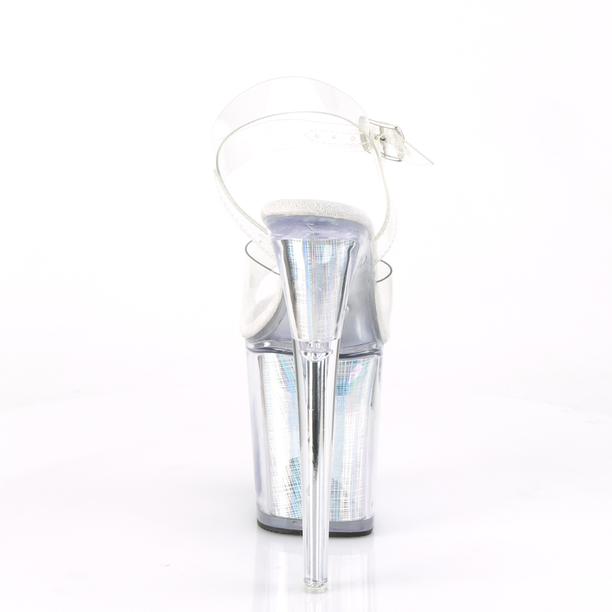 Pleaser Flashdance-808CH C/SHG - Clear Illuminating High-Platform Sandals