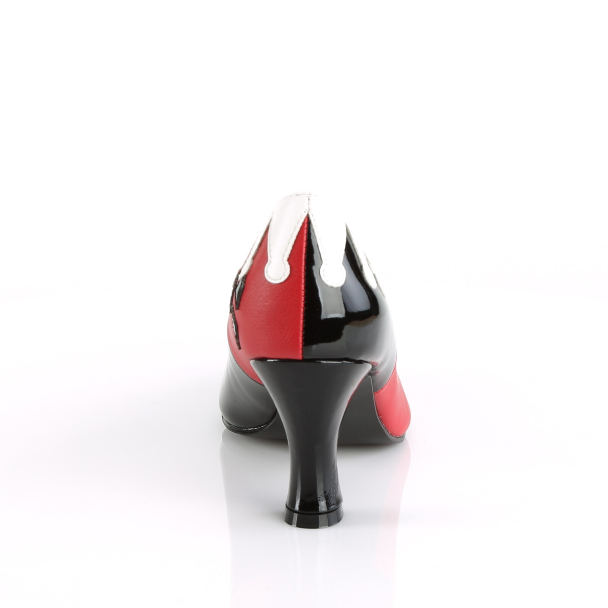 Funtasma Harley-42 BPT-RWPU - Black Chunky-Heel Stilettos