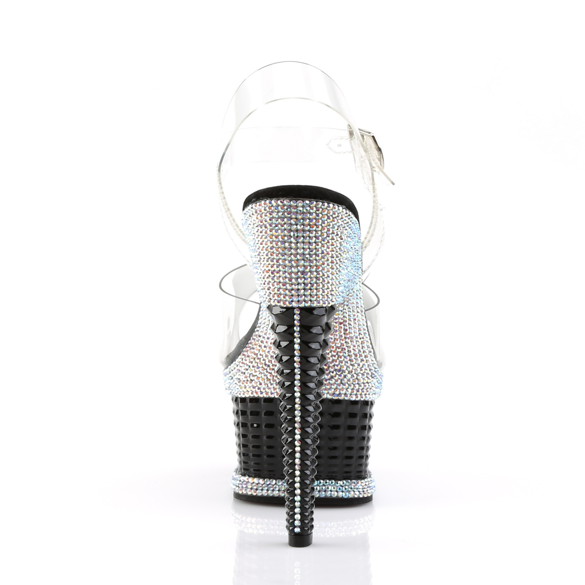 Pleaser Illusion-658RS C/B - Clear Platform High-Heel Sandals