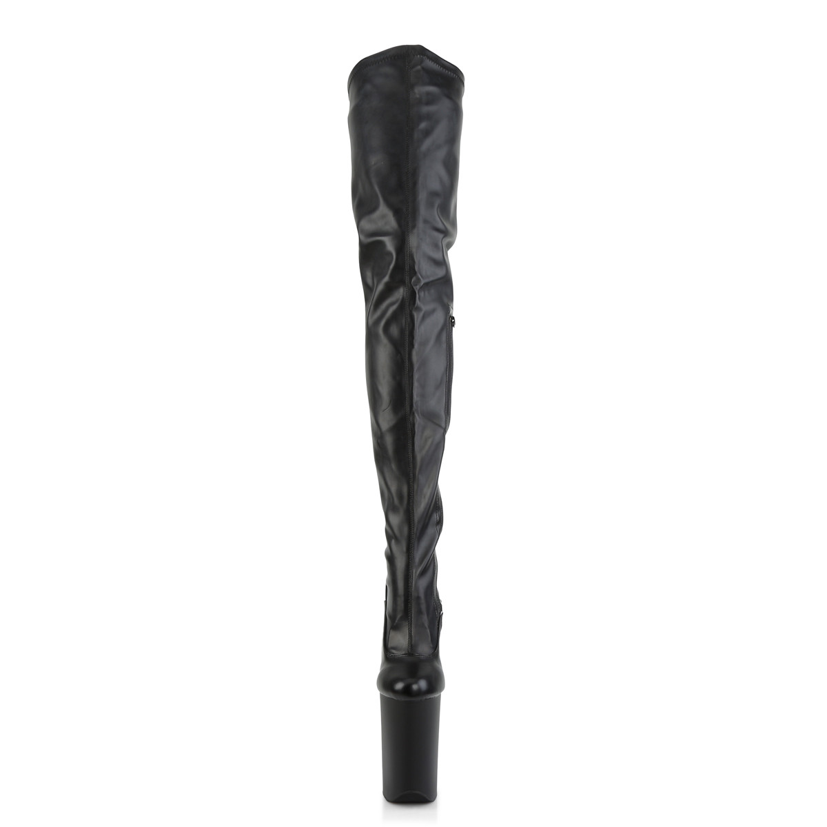 Pleaser Infinity-4000 BPU/M - Black High-Platform Thigh High Boots