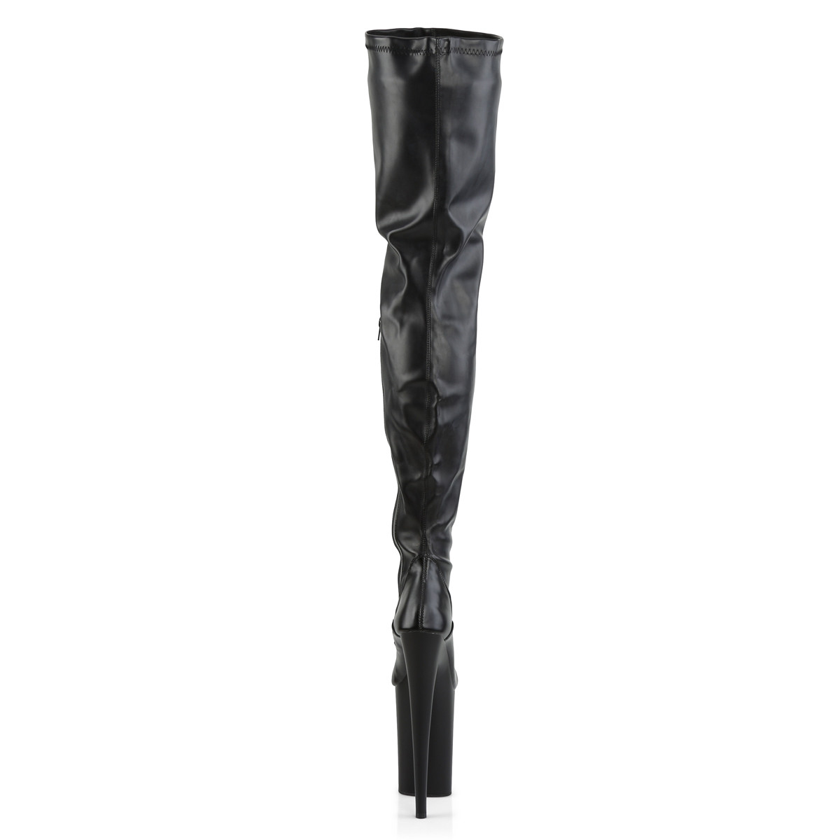 Pleaser Infinity-4000 BPU/M - Black High-Platform Thigh High Boots