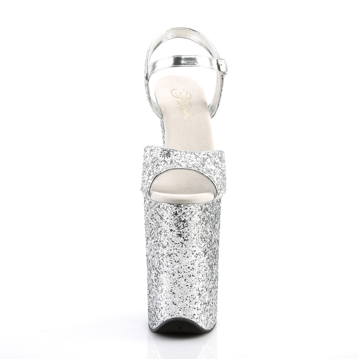 Pleaser Infinity-910LG SG/M - Silver High-Platform Sandals