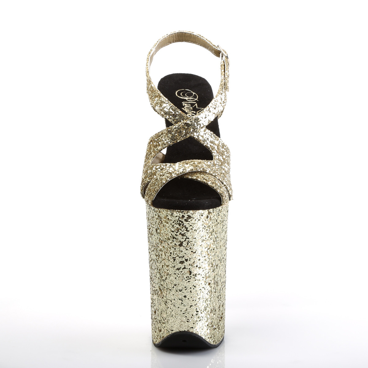 Pleaser Infinity-930LG GG/M - Gold High-Platform Sandals