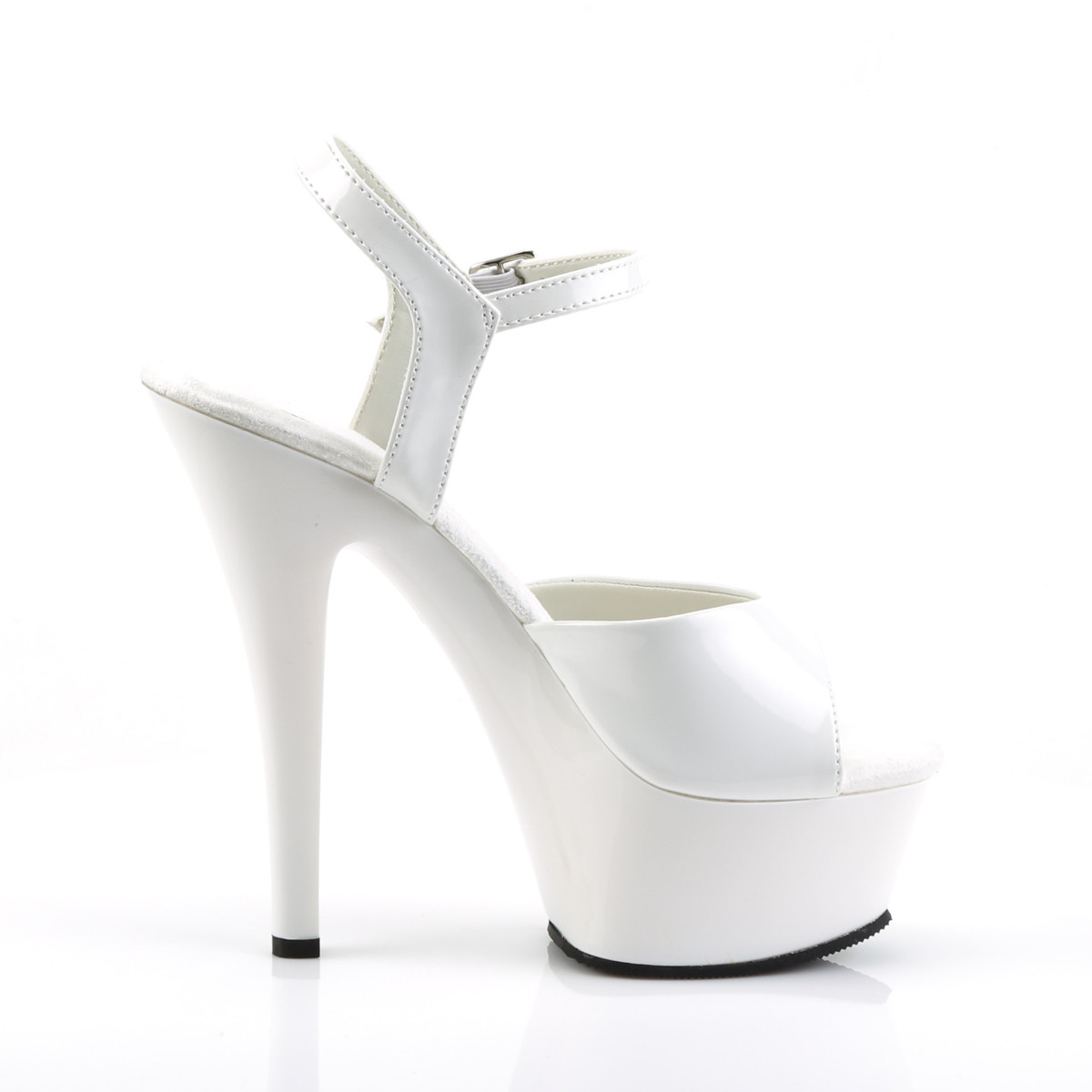 Funtasma Juliet-209 W/M - Shiny White Platform High-Heel Sandals
