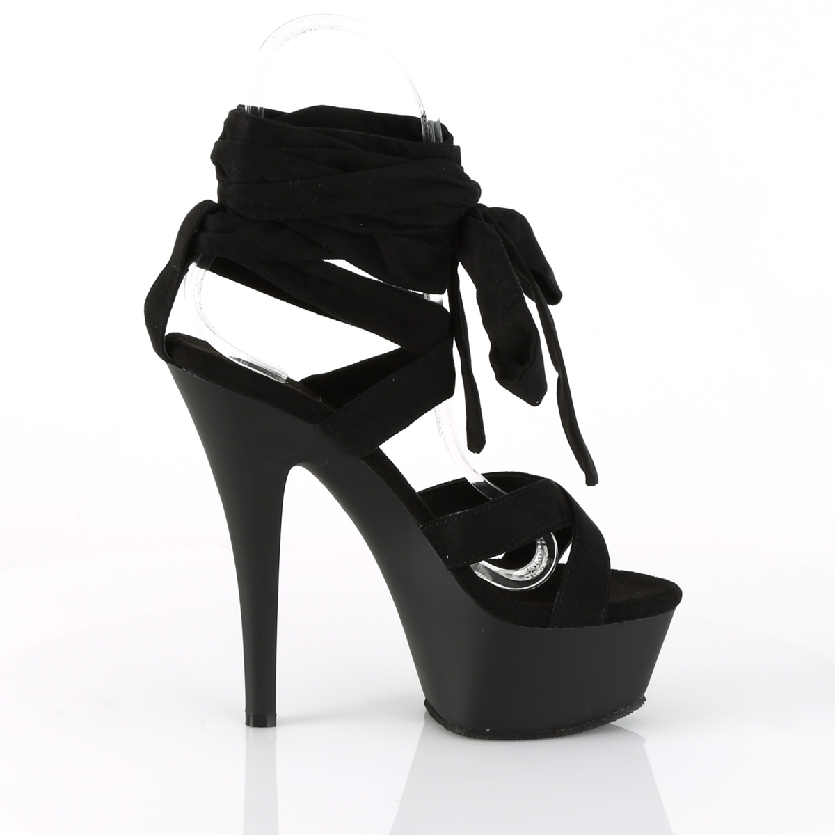 Pleaser Kiss-274 BFSUE/M - Black Platform High-Heel Strap Heels