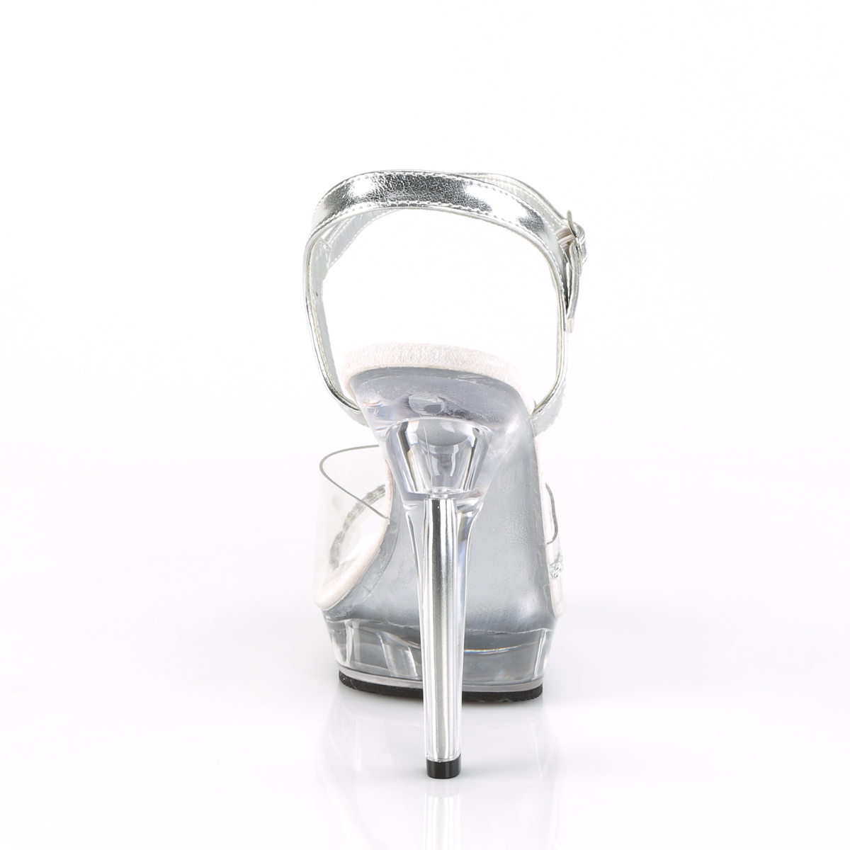 Fabulicious Lip-108R C-S/M - Clear High-Heel Single Sole Sandals