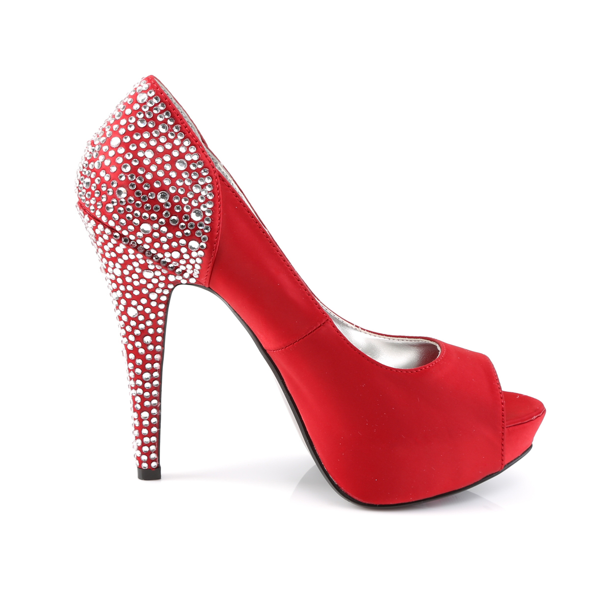 Fabulicious Lolita-08 ROUSA - Pink High-Heel Peep Toe Heels