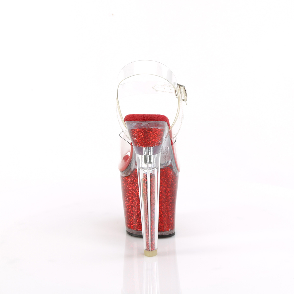 Pleaser Lovesick-708SG C/RG - Clear High-Platform Sandals
