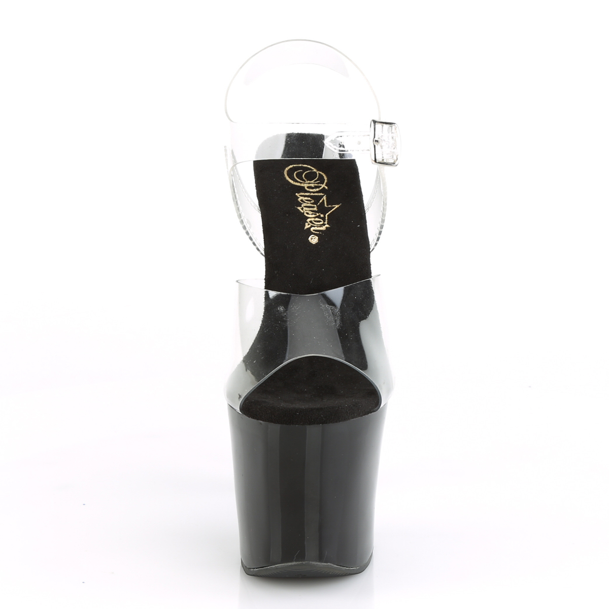 Pleaser Lovethorn-708 C/B - Clear High-Platform Sandals