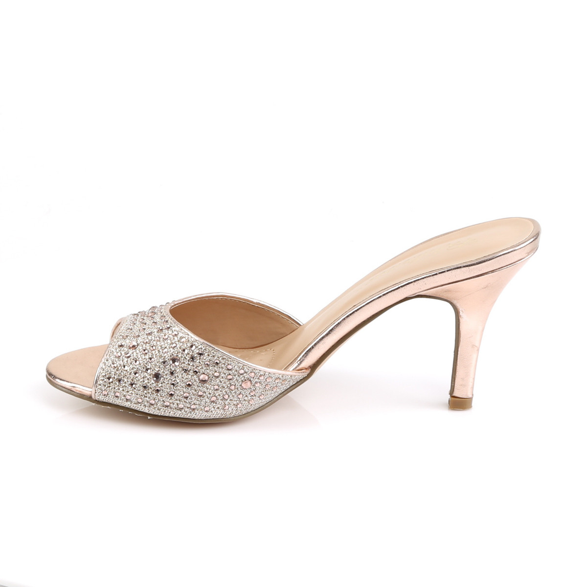 Fabulicious Lucy-01 GGFA - Gold Heeled Single Sole Slides