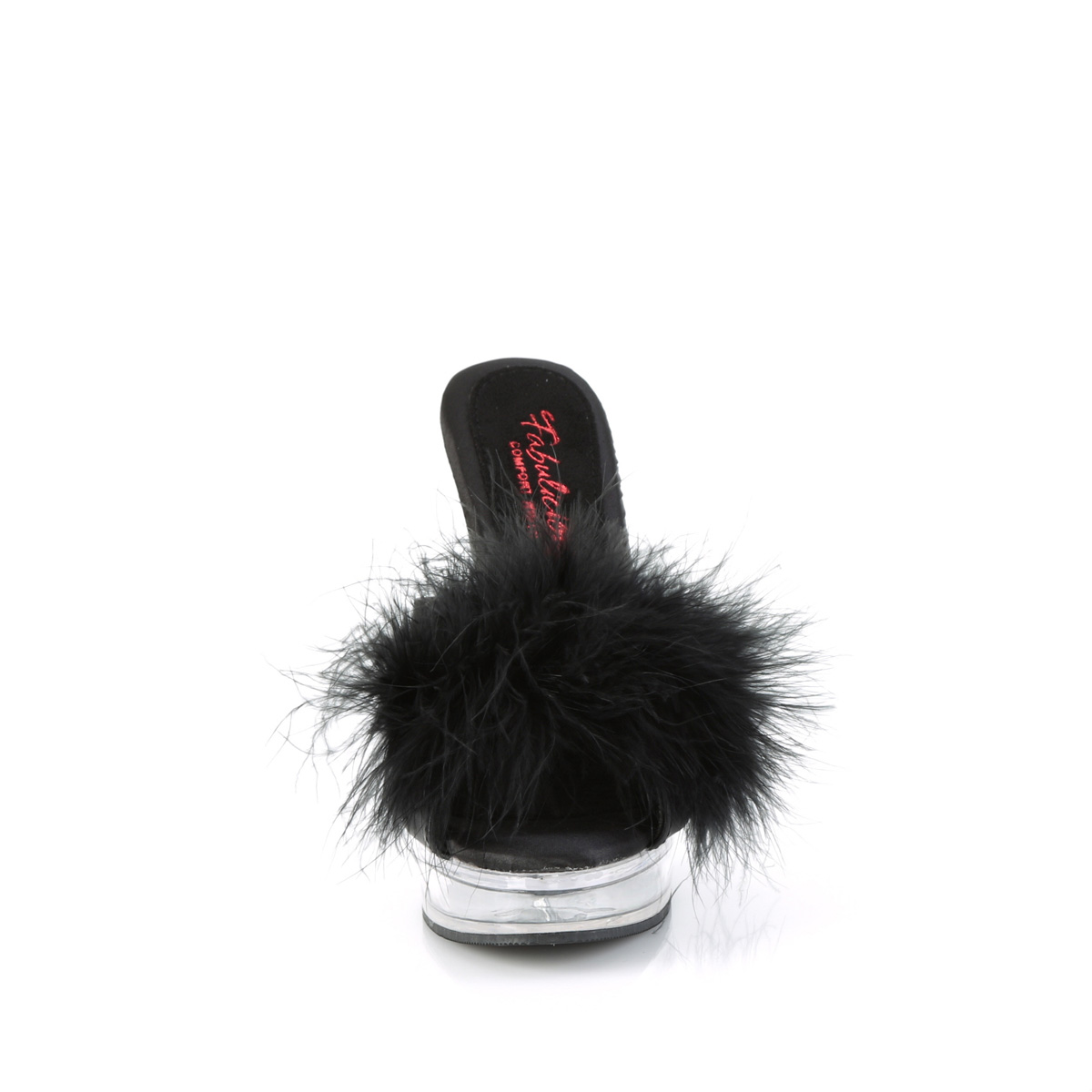 Fabulicious Majesty-501F-8 BPU/C - Black High-Heel Slides