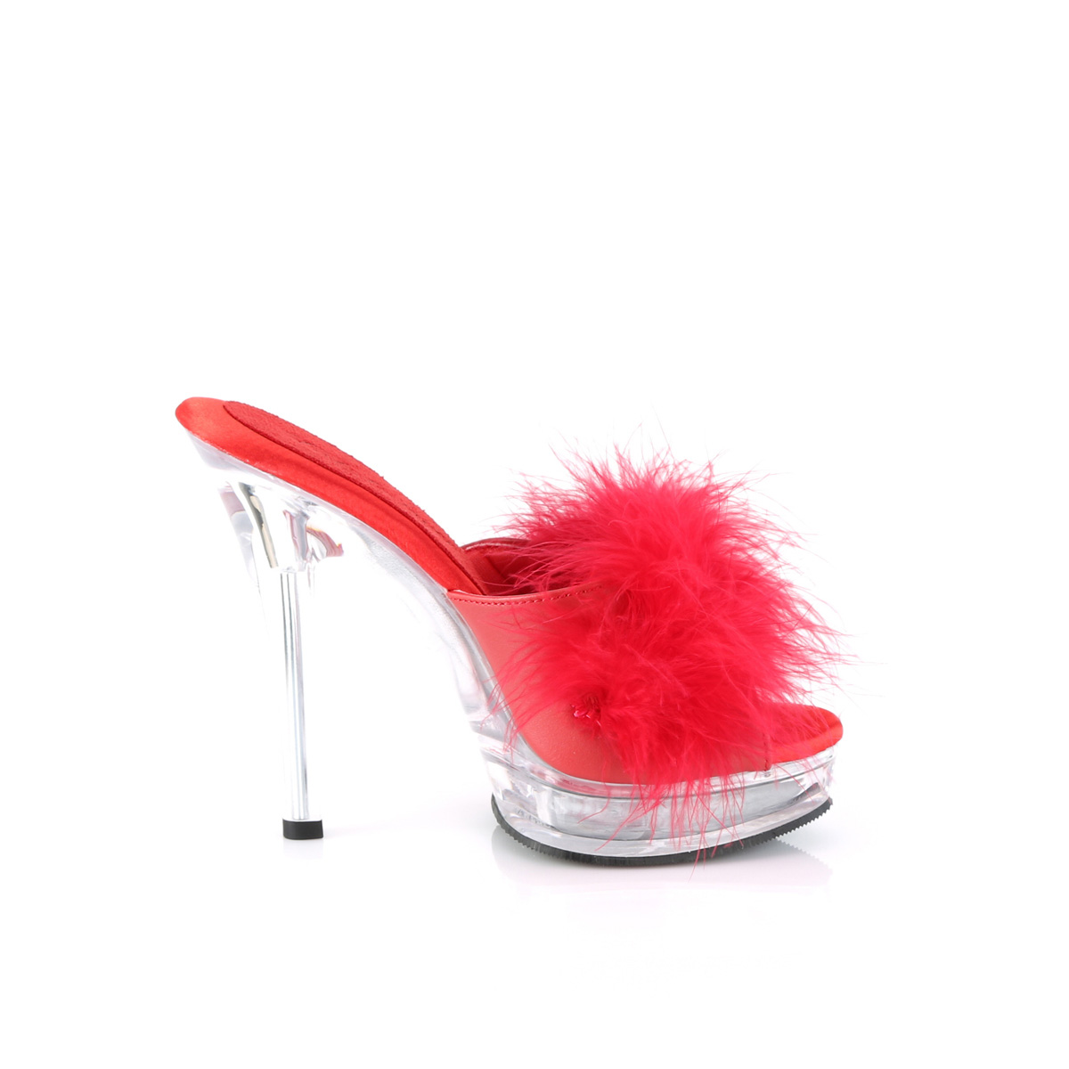 Fabulicious Majesty-501F-8 RPU/C - Red High-Heel Slides