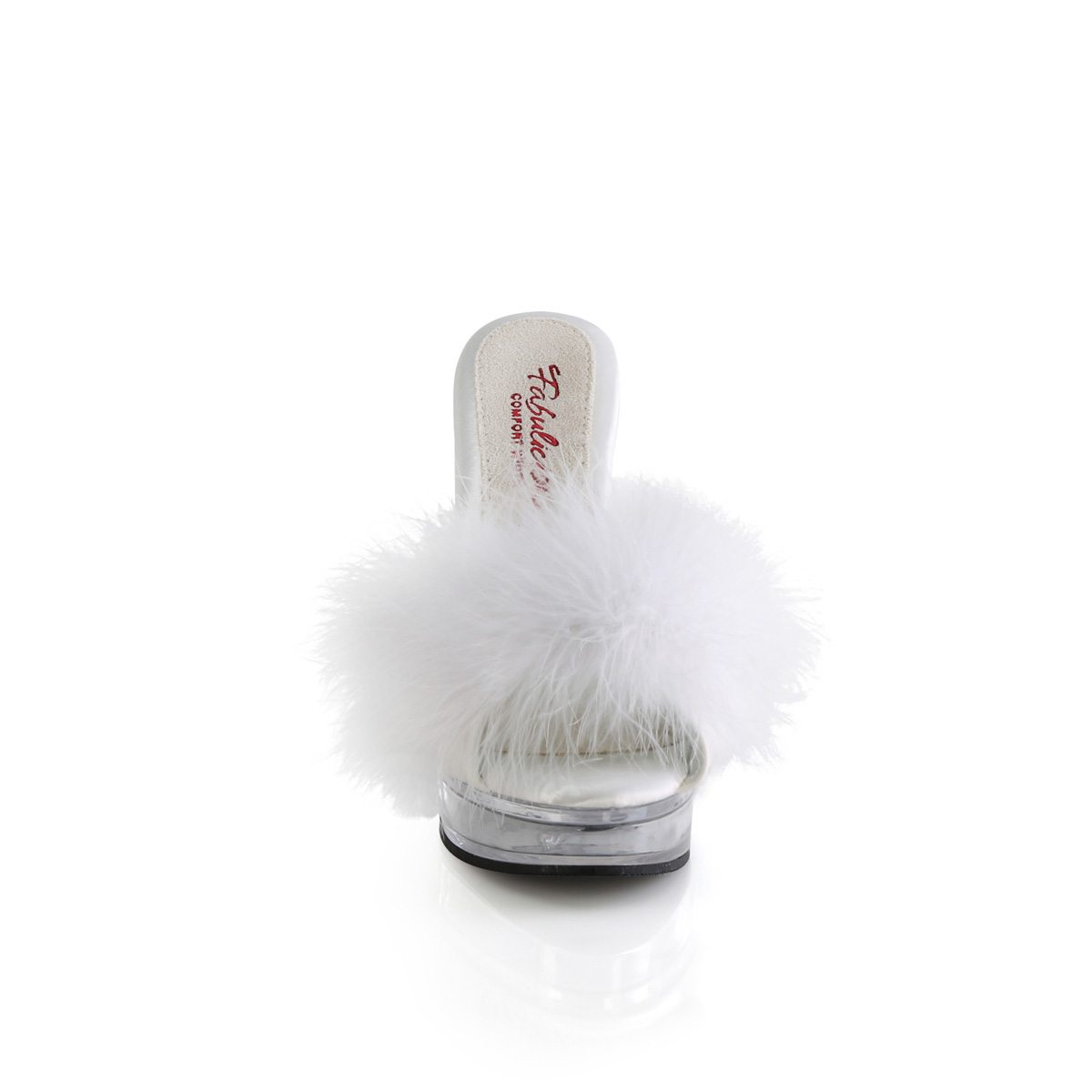 Fabulicious Majesty-501F-8 WPU/C - White High-Heel Slides