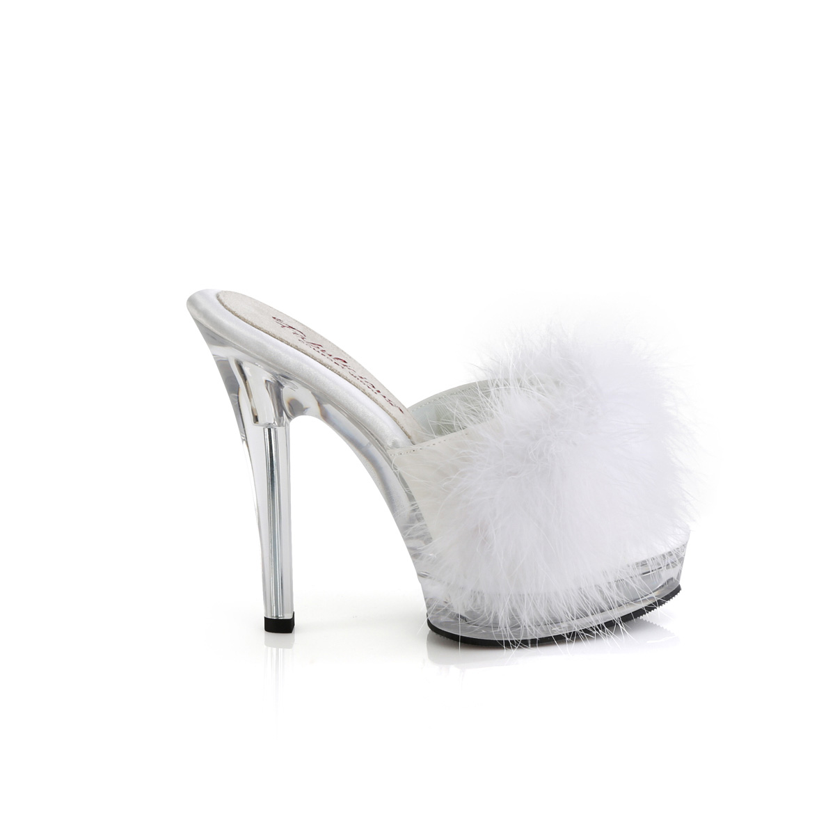Fabulicious Majesty-501F-8 WPU/C - White High-Heel Slides
