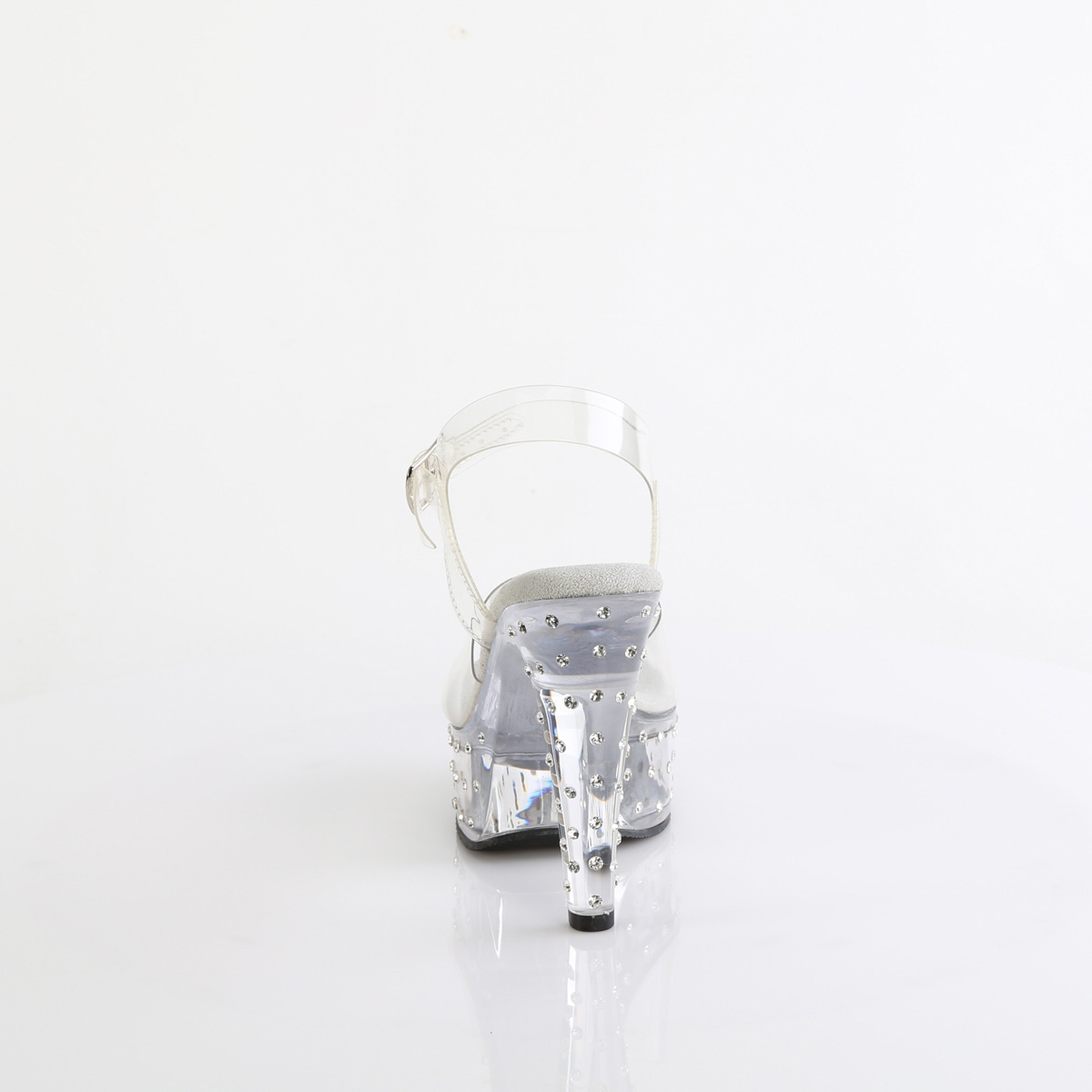 Fabulicious Martini-508SDT C/M - Clear Platform High-Heel Sandals