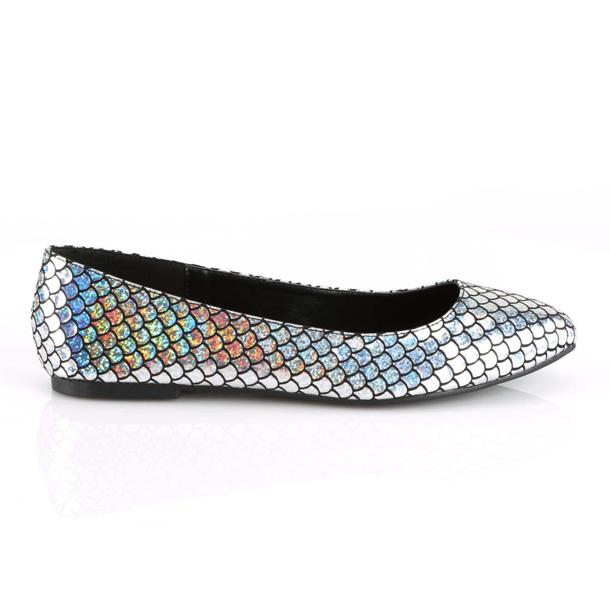 Funtasma Mermaid-21 SHGPU - Silver Ballet Flats