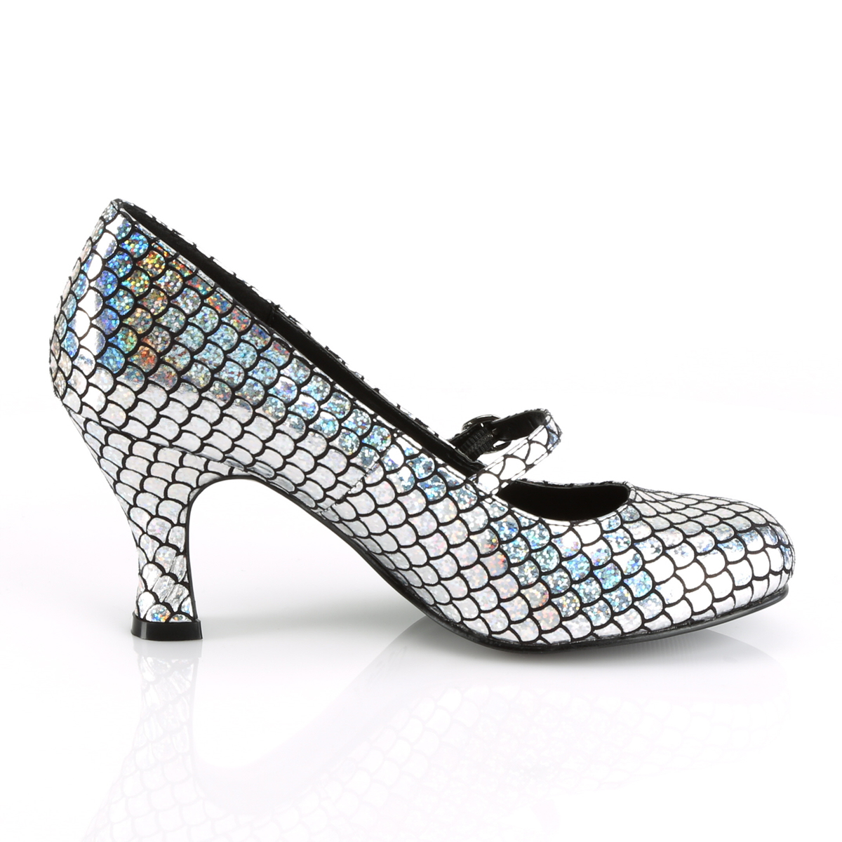 Funtasma Mermaid-70 SHGPU - Silver Stilettos
