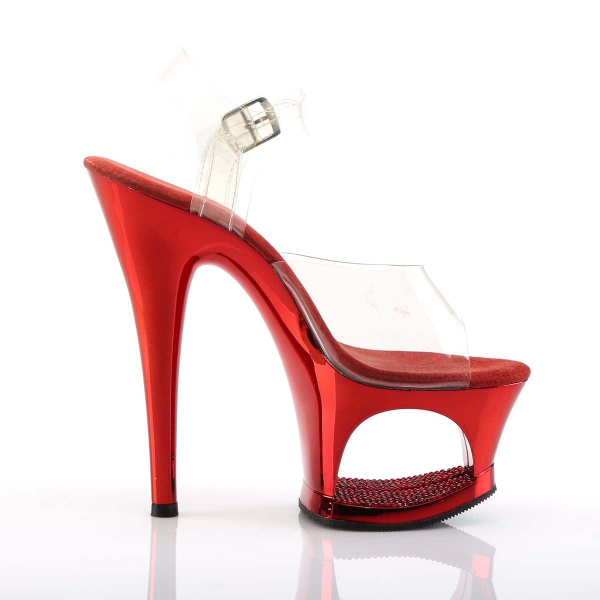 Pleaser Moon-708DMCH C/R - Clear High-Platform Sandals