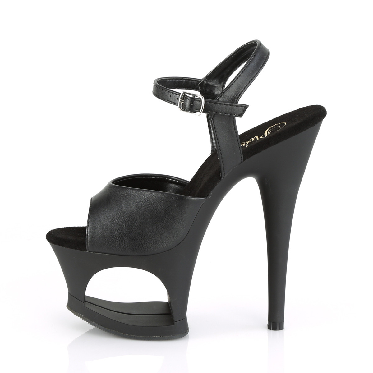 Pleaser Moon-709 BPU/M - Black High-Platform Sandals