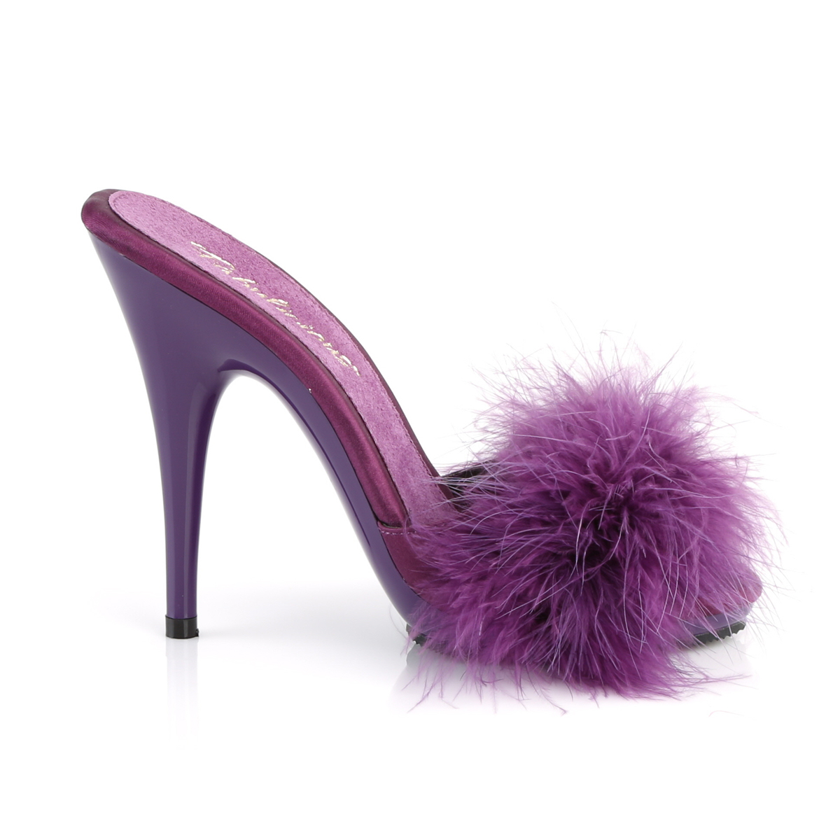 Fabulicious Poise-501F PPSA/M - Violet High-Heel Single Sole Slides
