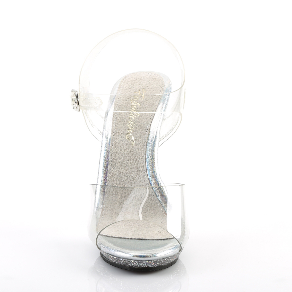 Fabulicious Poise-508MG C/M - Clear High-Heel Single Sole Sandals