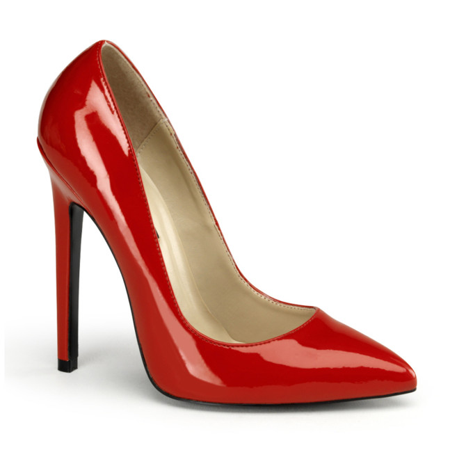 Pleaser Sexy-20 R - Shiny Red High-Heel Stilettos