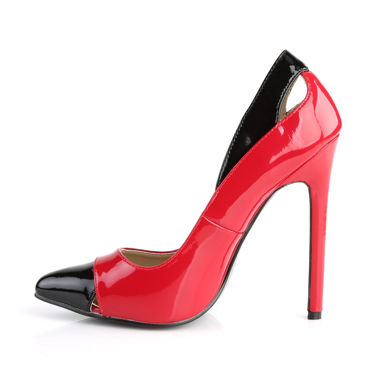 Pleaser Sexy-22 R-B - Shiny Red High-Heel Stilettos