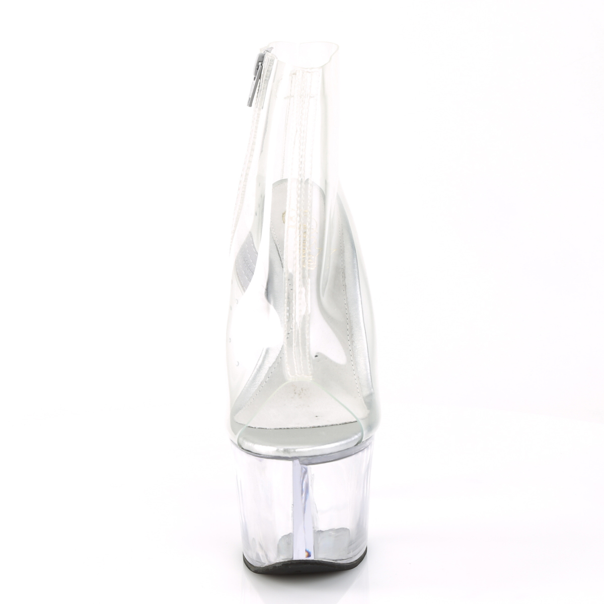 Pleaser Sky-1023 C/M - Clear High-Platform Ankle Boots