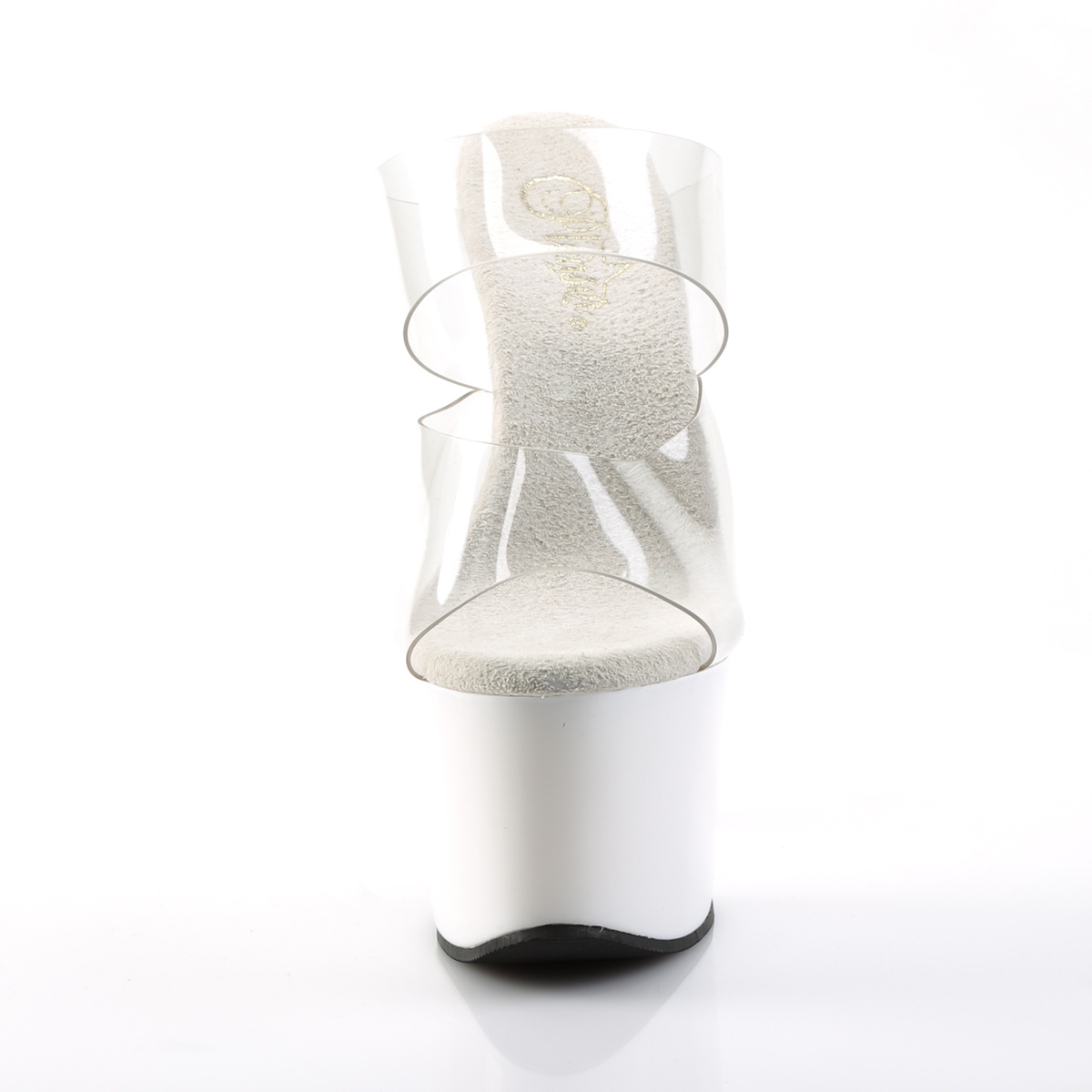 Pleaser Sky-302 C/W - Clear High-Platform Sandals
