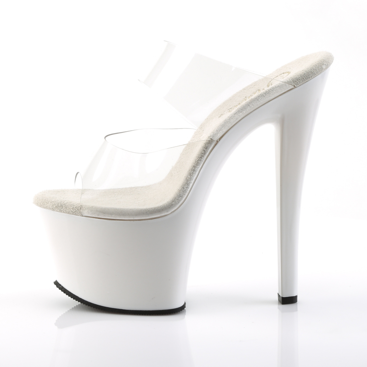 Pleaser Sky-302 C/W - Clear High-Platform Sandals