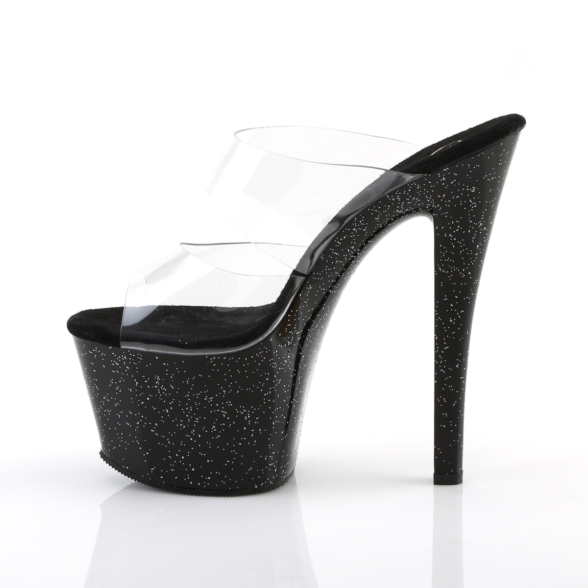 Pleaser Sky-302MG C/B - Clear High-Platform Sandals