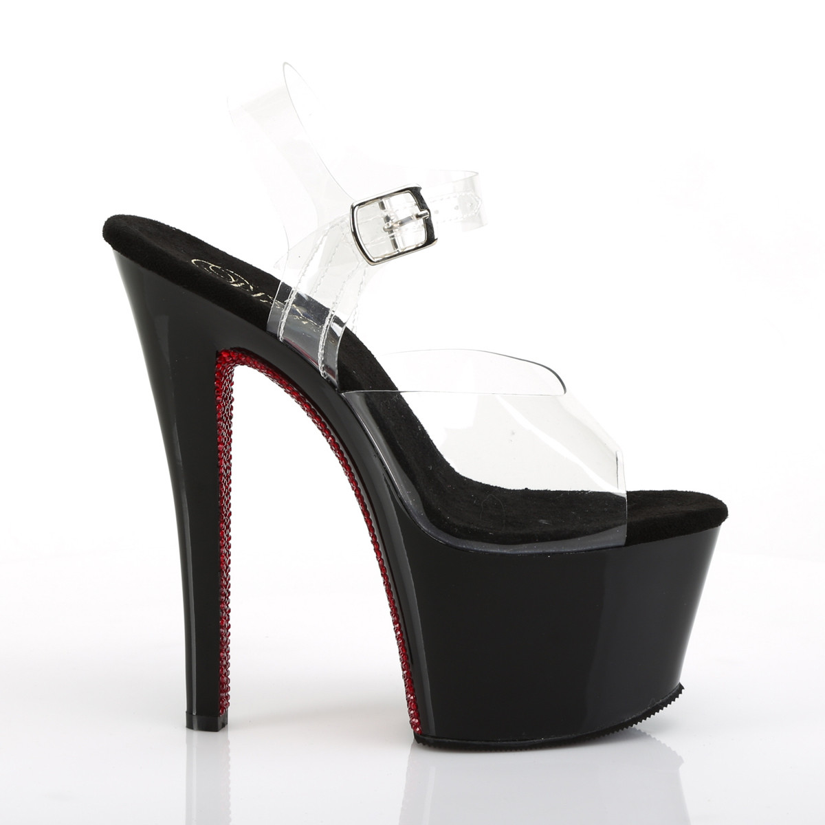 Pleaser Sky-308CRS C/B-RRS - Clear High-Platform Sandals