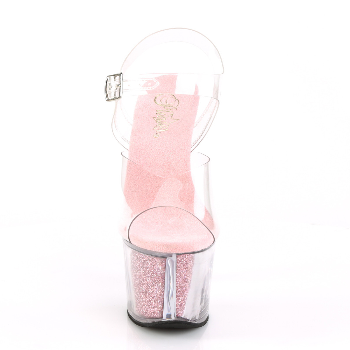 Pleaser Sky-308G-T C/BPGI - Clear High-Platform Sandals