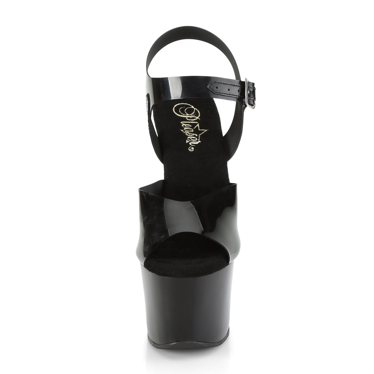 Pleaser Sky-308N BTPU/M - Black High-Platform Sandals