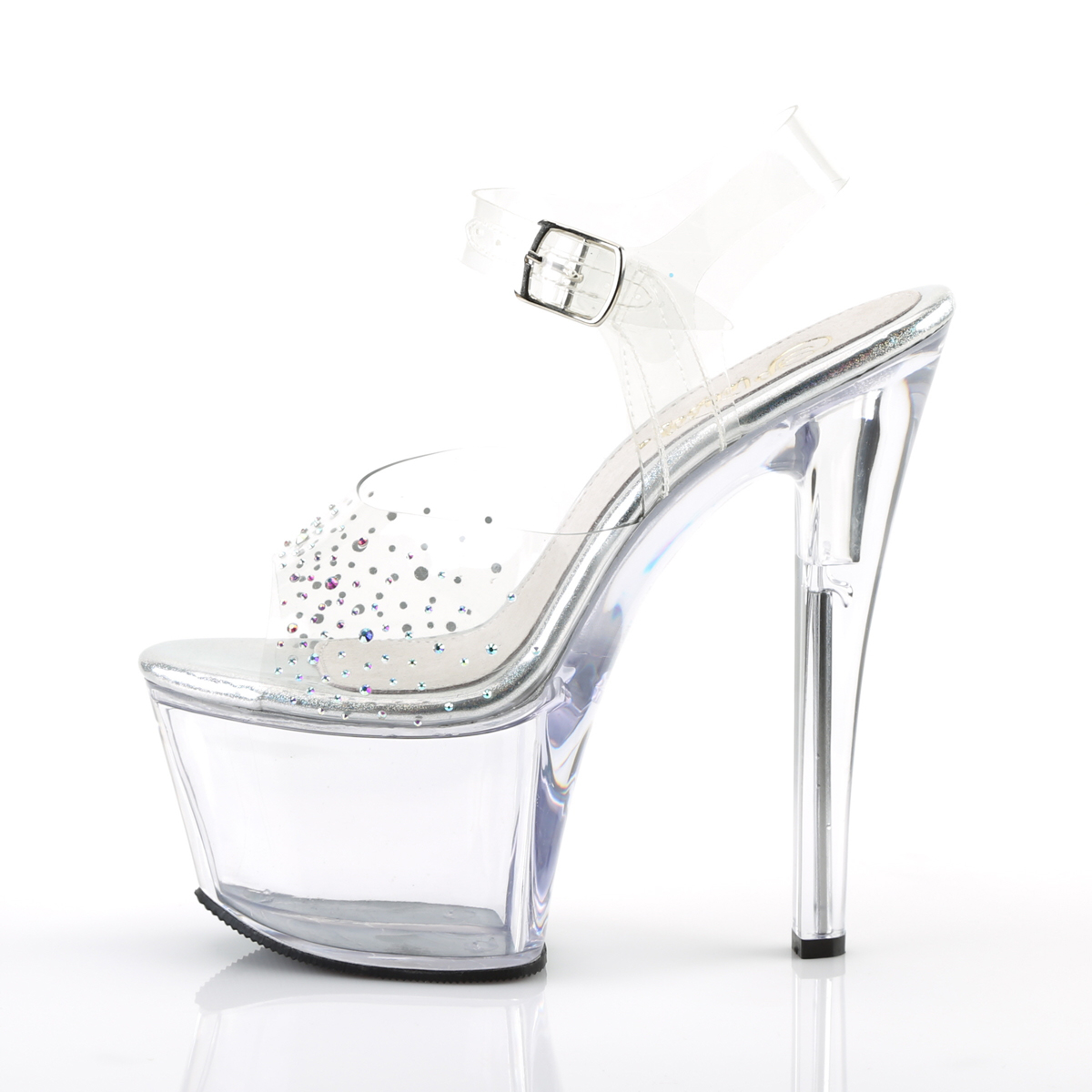 Pleaser Sky-308SD C/M - Clear High-Platform Sandals