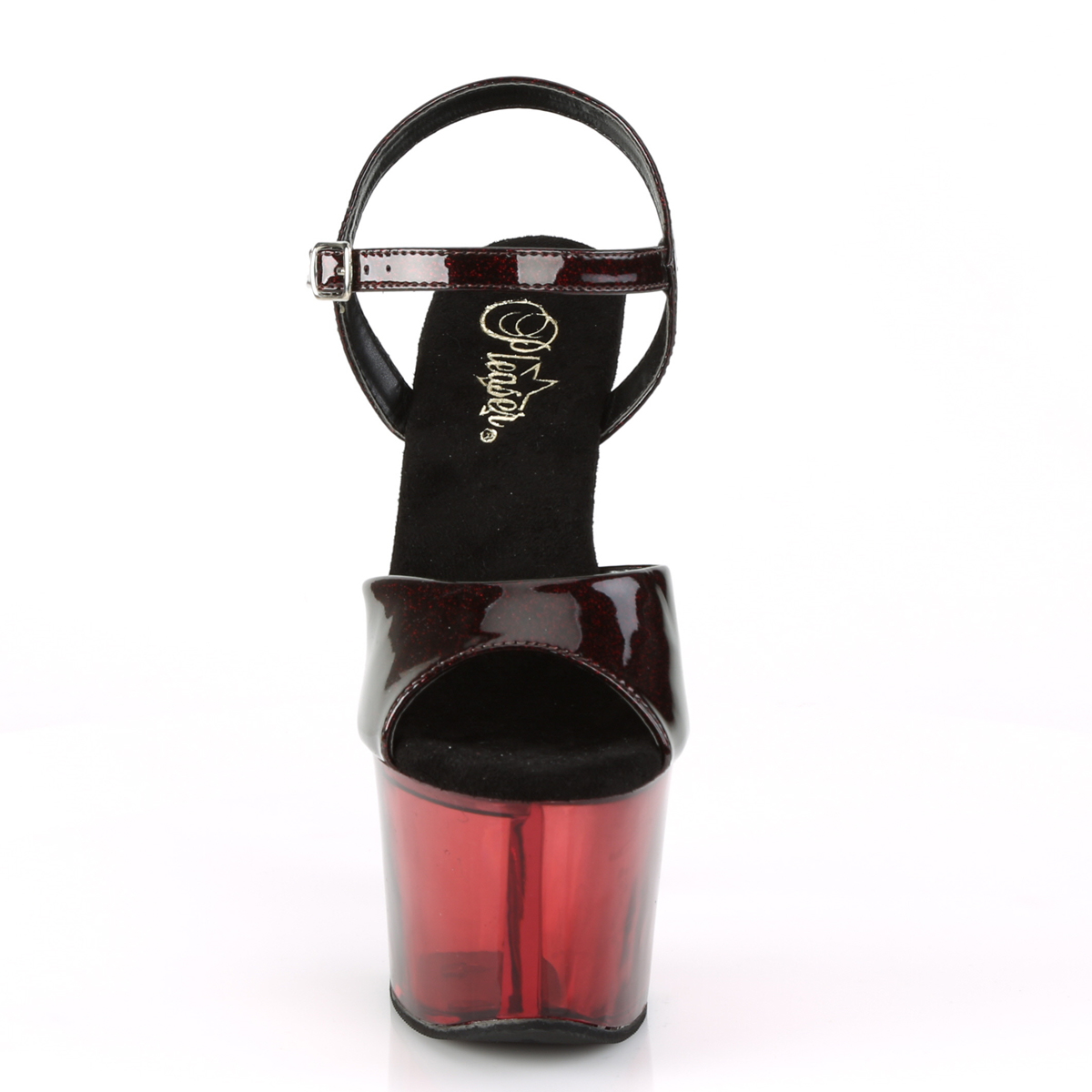 Pleaser Sky-309GPT BY/M - Shiny Violet High-Platform Sandals